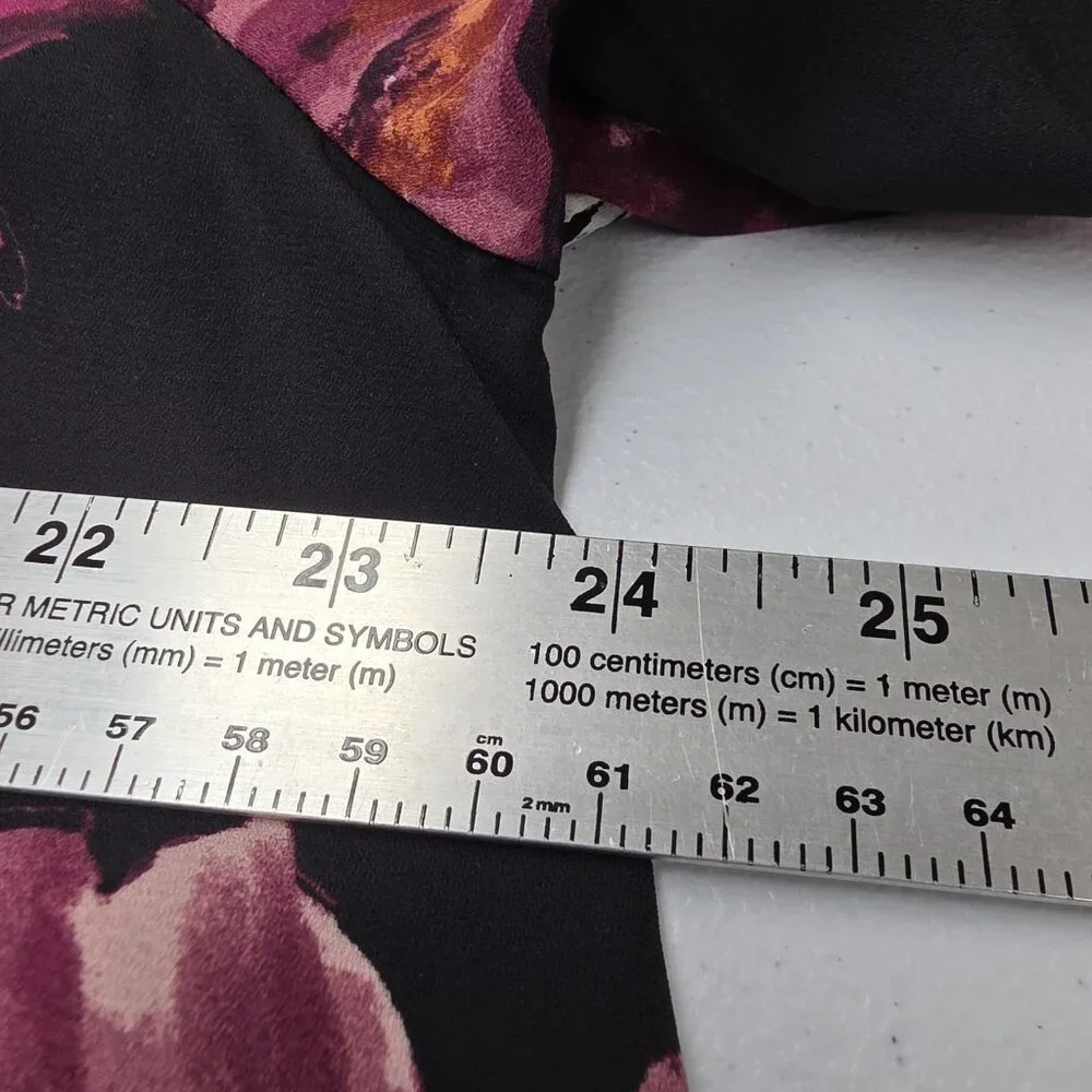 Maurices Blouse Lot 2 Womens XXL Black Floral Long Sleeve Plus Size Top Print - Picture 14 of 15